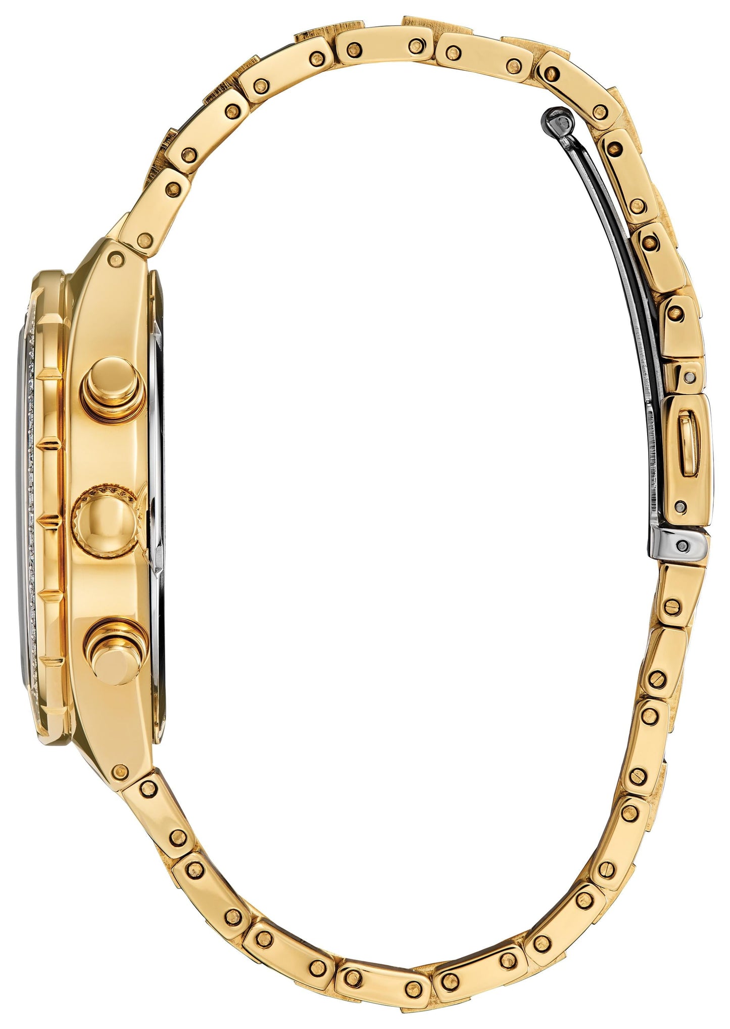 Men'S Eco-Drive Crystal Chronograph Gold Tone Watch - CA0752-58L